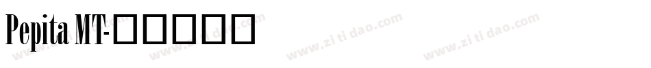 Pepita MT字体转换